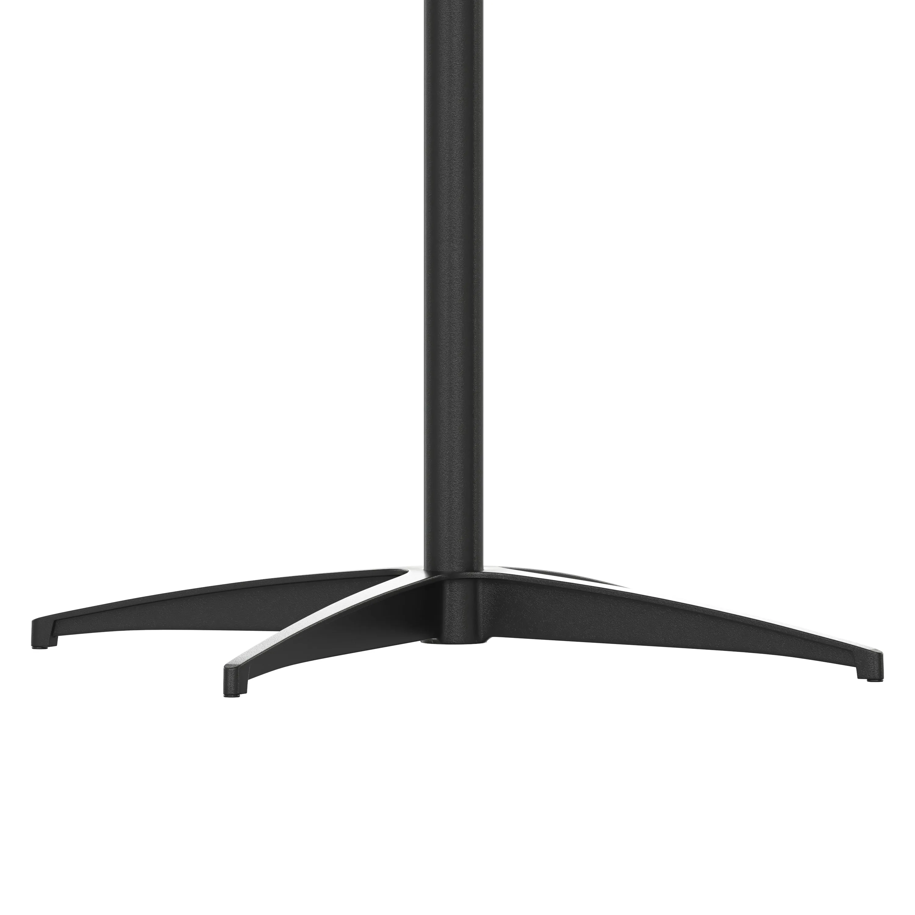 30'' Round Wood Cocktail Table with Adjustable Height Columns, Chrome Finish