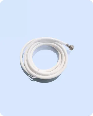 9' Polyurethane Hose with Single Brass 3/8" Compression Fitting