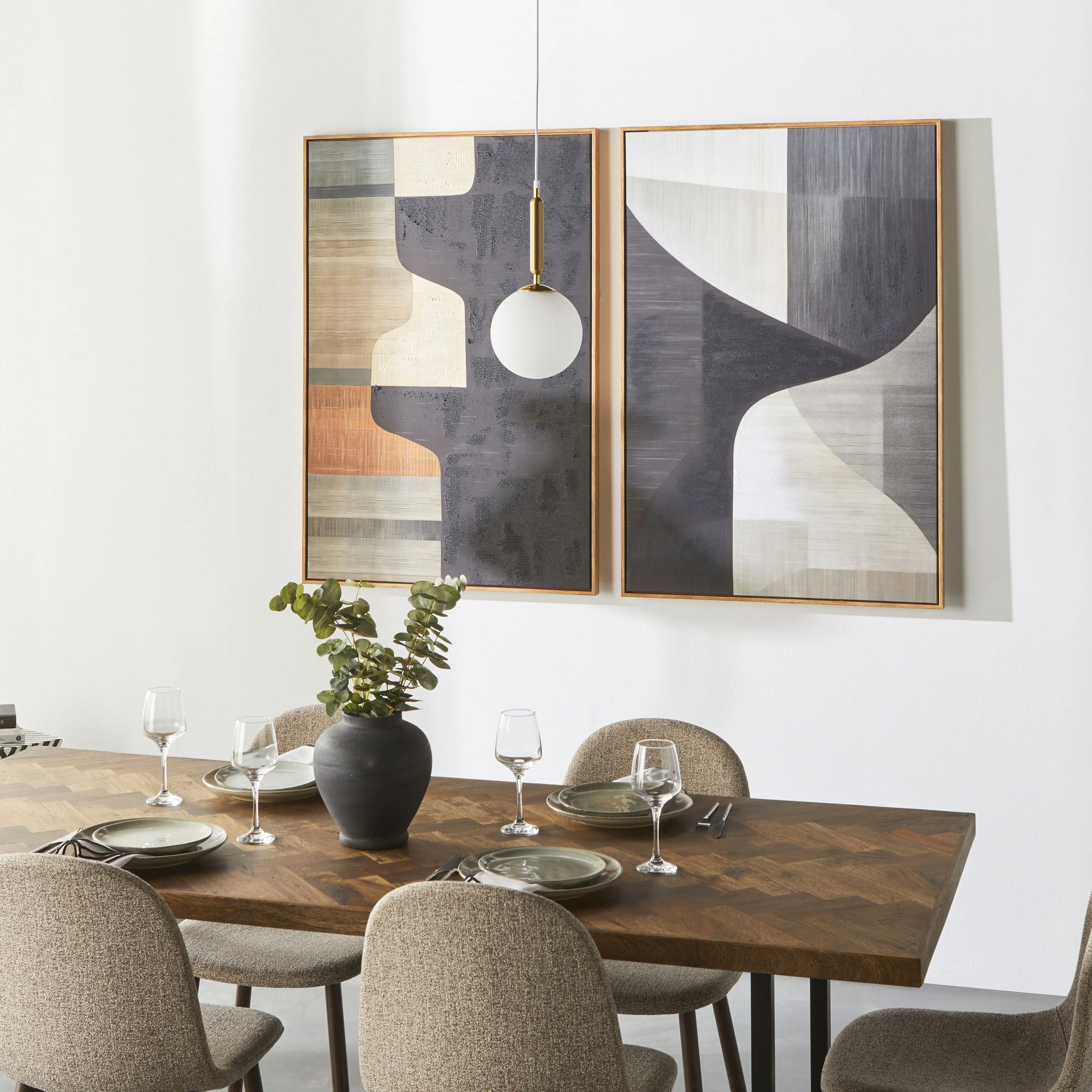 Abstract Geometry I Canvas Print 80x120cm