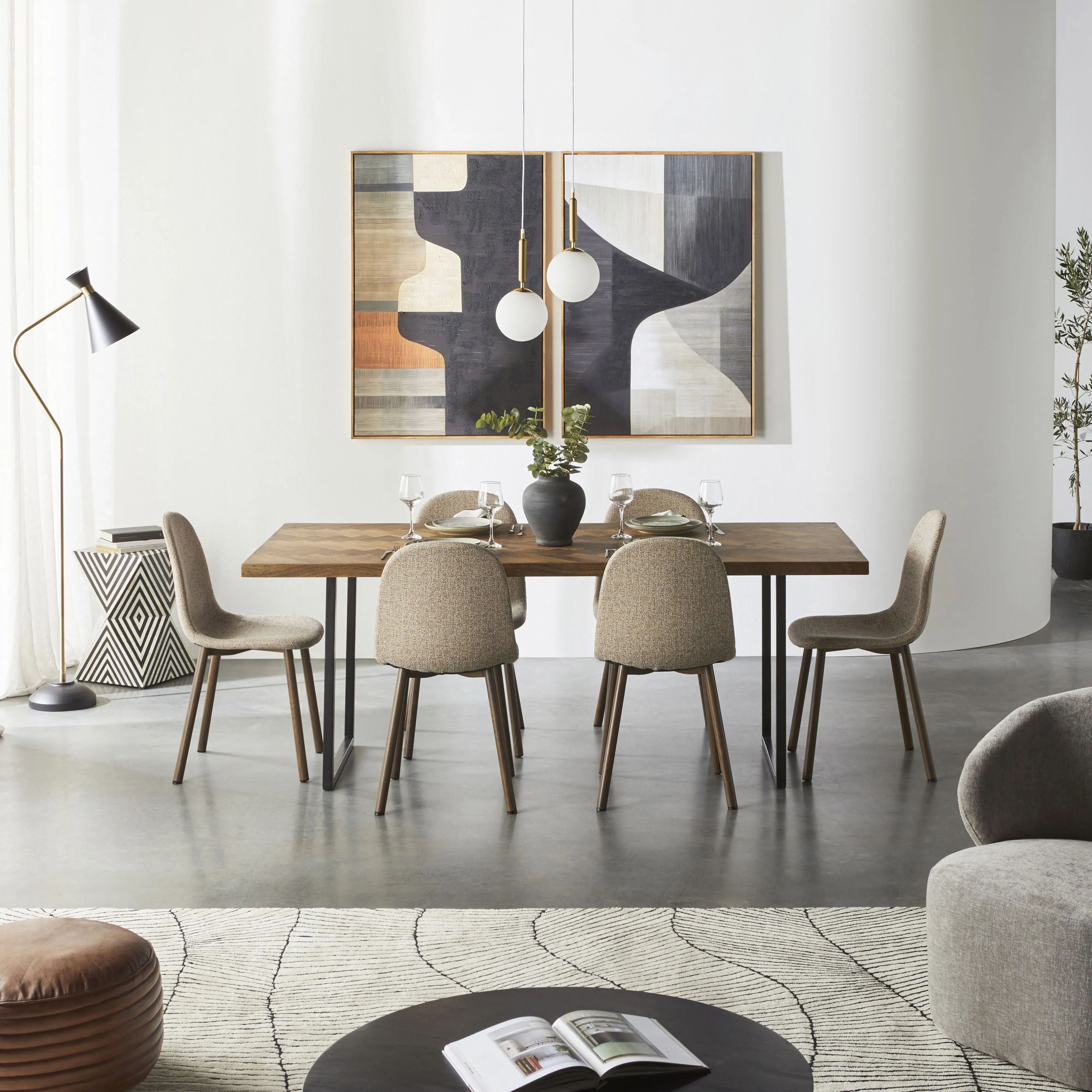 Abstract Geometry I Canvas Print 80x120cm