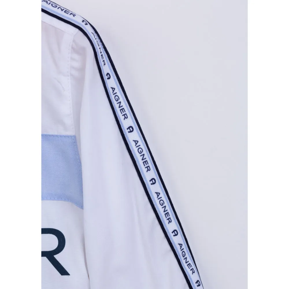 Aigner Kids Boy's Blue & White Shirt