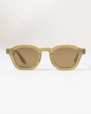 AKILA LOGOS Sunglasses in Green/Brown