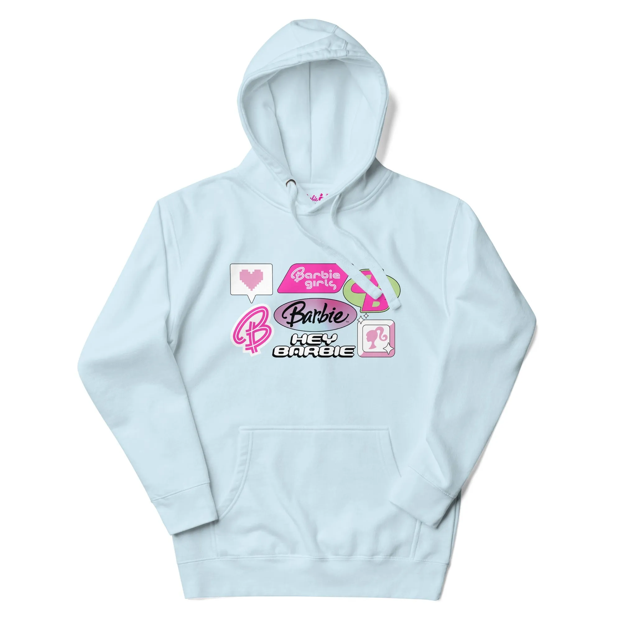 Barbie 2000's Logos Blue Hoodie