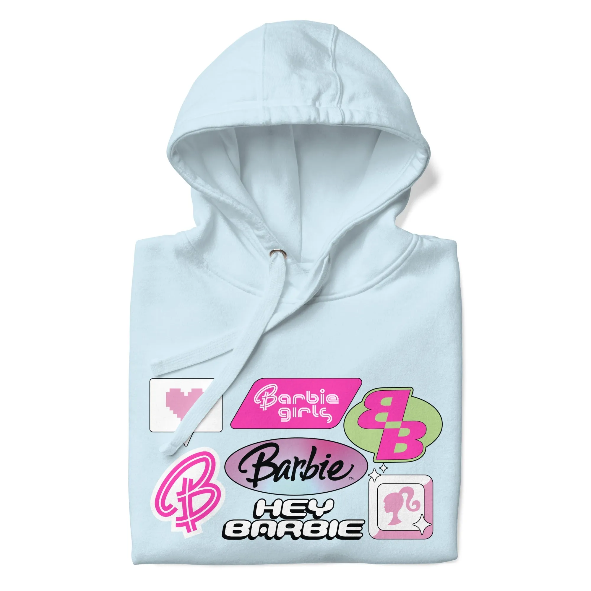 Barbie 2000's Logos Blue Hoodie