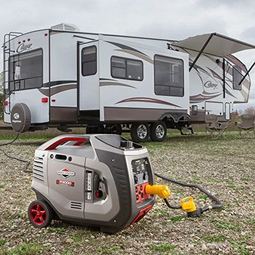 Briggs & Stratton 30545 P3000 PowerSmart 3000-Watt Inverter Generator with (4) 120-Volt AC Outlets & (1) 12-Volt DC Outlet