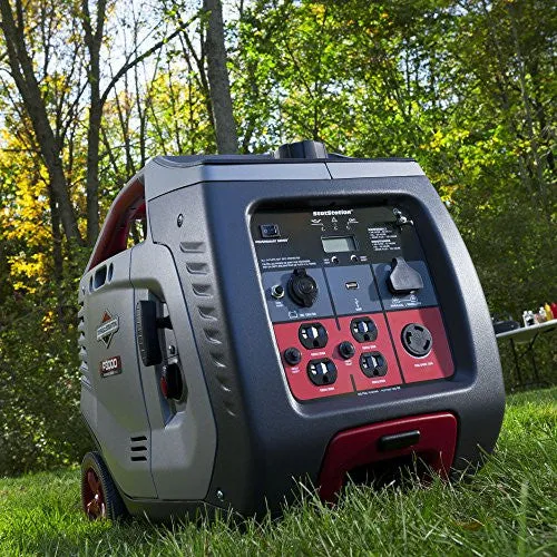 Briggs & Stratton 30545 P3000 PowerSmart 3000-Watt Inverter Generator with (4) 120-Volt AC Outlets & (1) 12-Volt DC Outlet