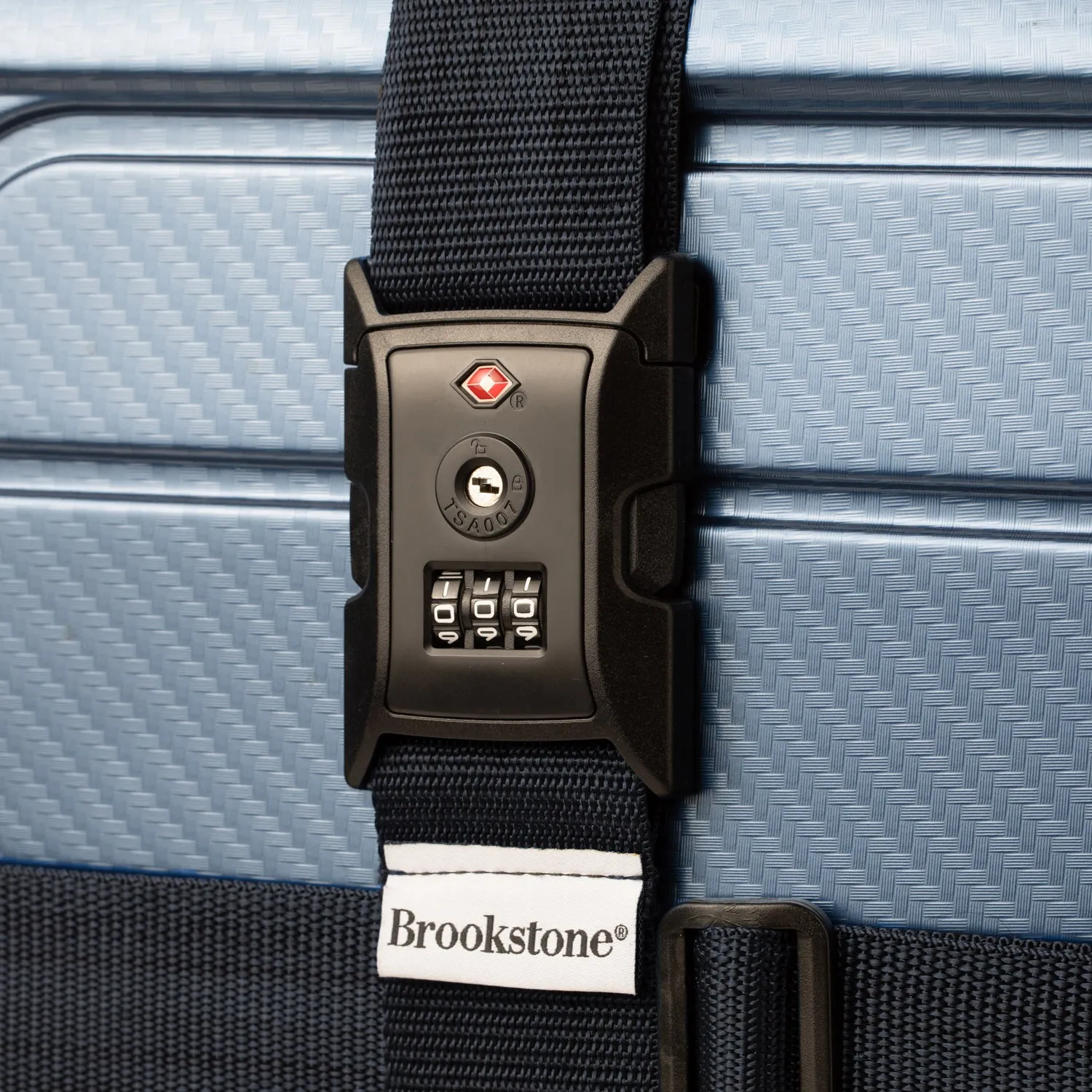 Brookstone 2 Way Luggage Strap   Combo Lock