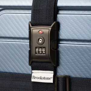 Brookstone 2 Way Luggage Strap   Combo Lock