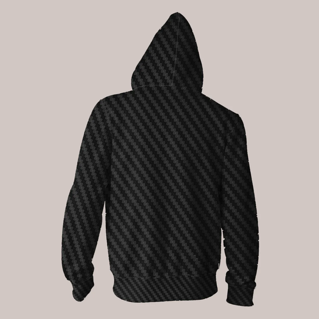 Carbon Hoodie – Sleek Monochrome Psychedelic Art