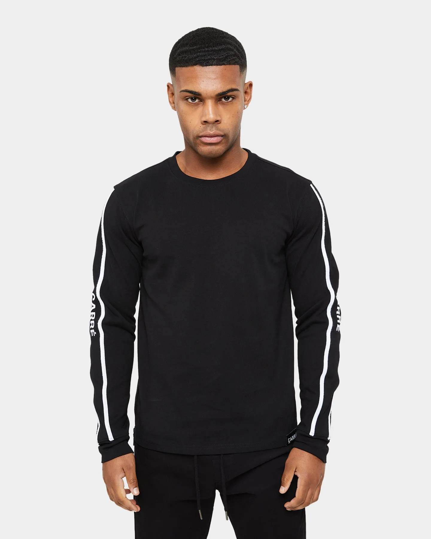 Carre Precision Zip Droptail Long Sleeve T-Shirt Black