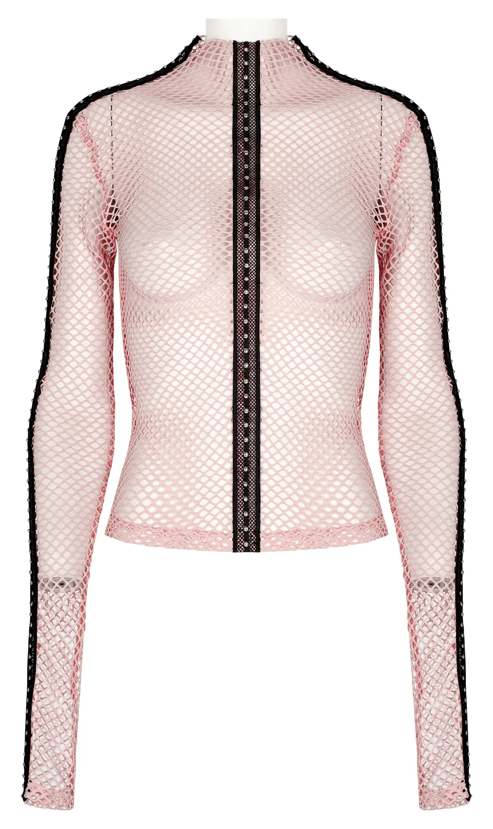 Chic Gothic Fishnet Top - Slim Fit and Stretchy