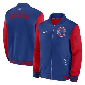 Chicago Cubs 2025 Nike Authentic Collection Bomber Jacket