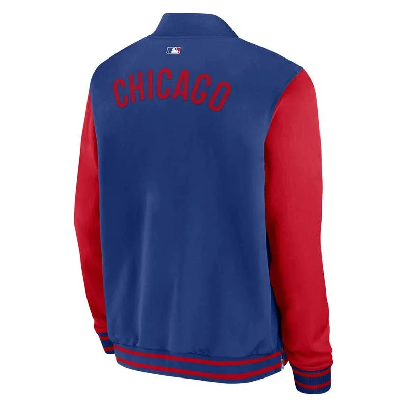 Chicago Cubs 2025 Nike Authentic Collection Bomber Jacket