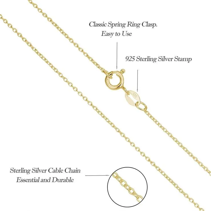 Classic Basic Chain 100% 925 Sterling Silver