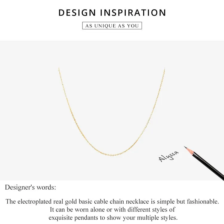 Classic Basic Chain 100% 925 Sterling Silver