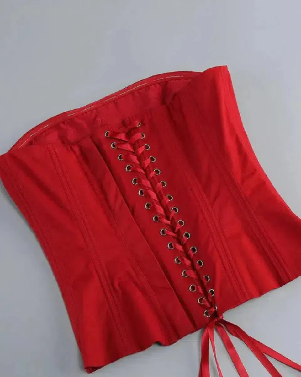 Clizia – Strapless corset top – Two-piece set