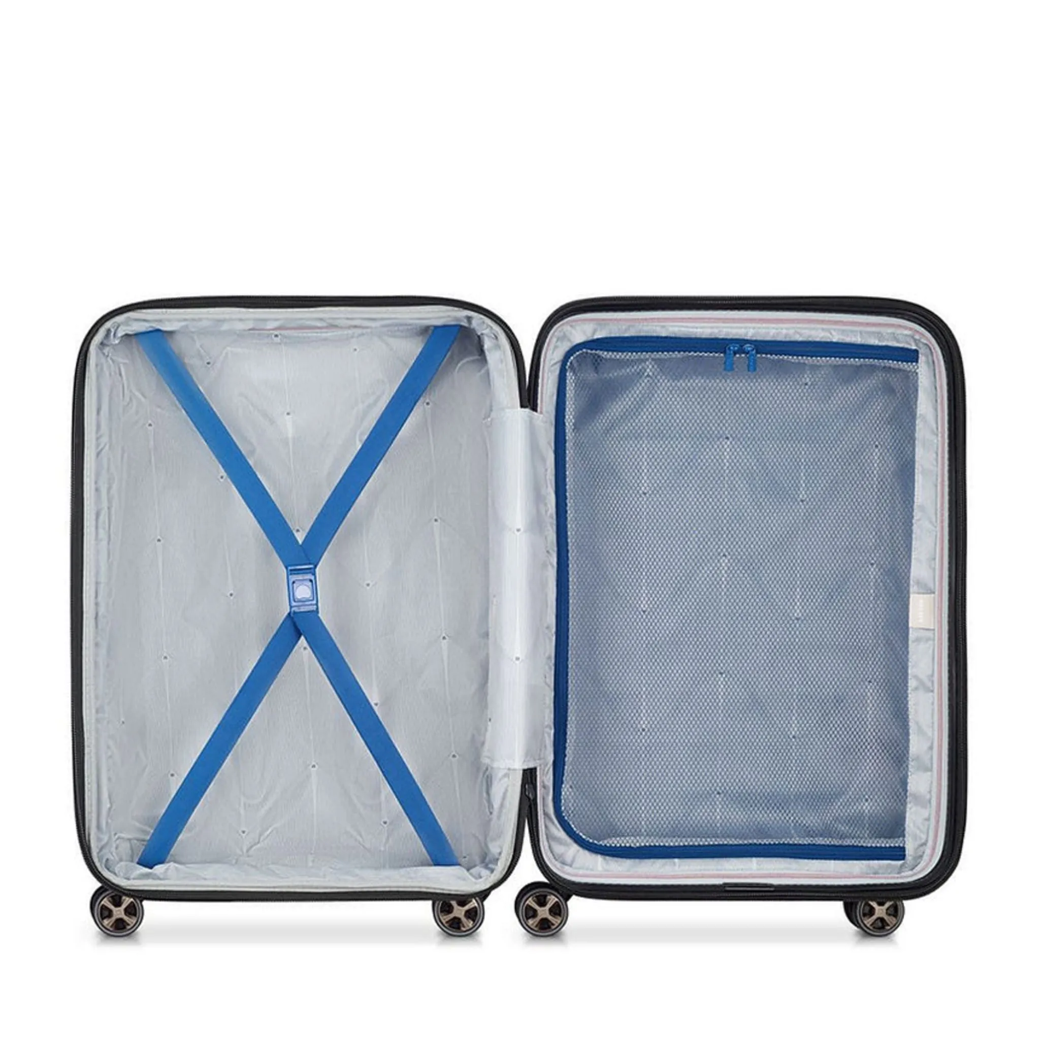 Delsey Paris Shadow 5.0 DY2878801P 75cm 4 Double Wheels Expandable Trolley Case - Blue