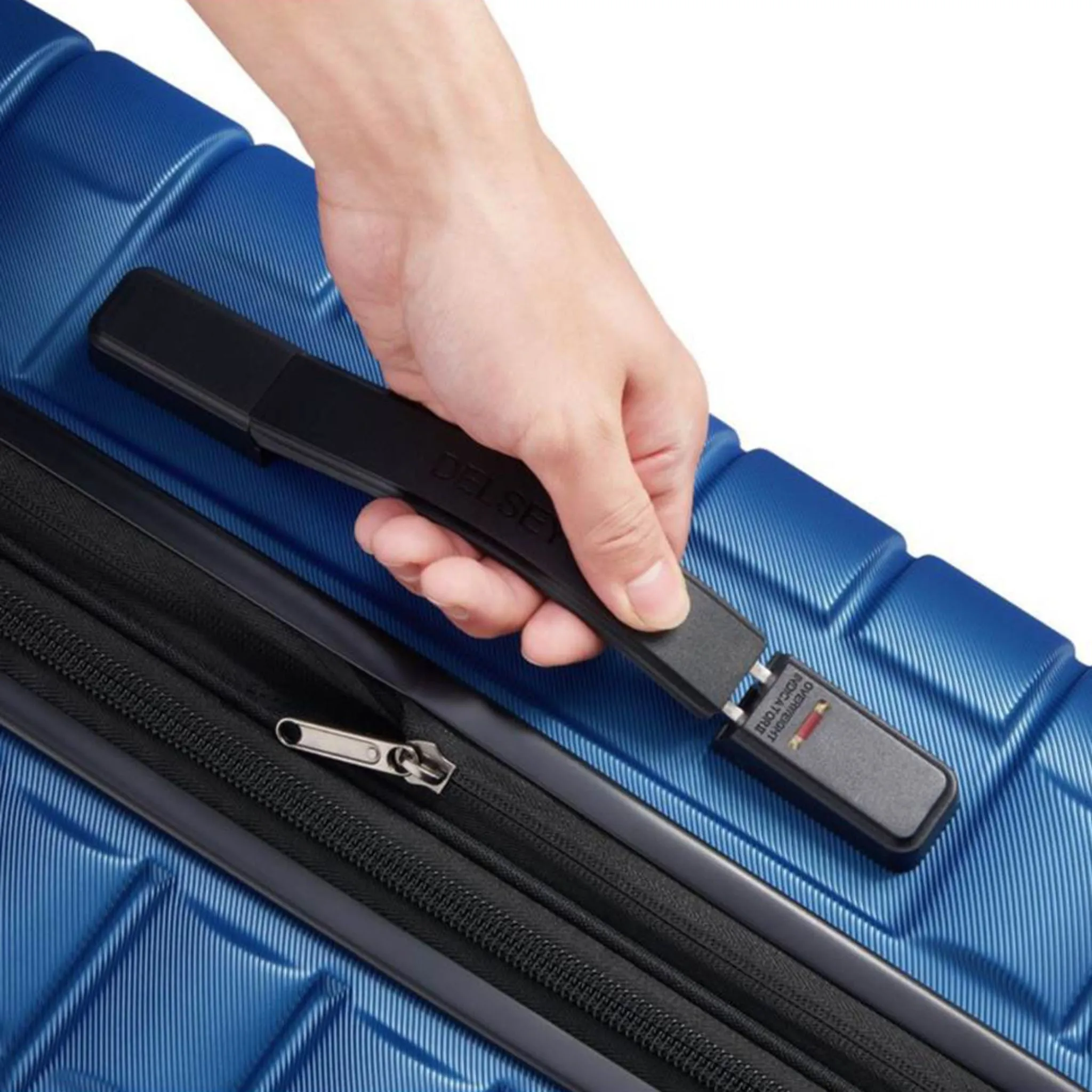 Delsey Paris Shadow 5.0 DY2878801P 75cm 4 Double Wheels Expandable Trolley Case - Blue
