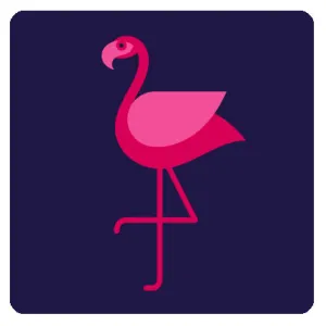 Drawstring Bag - NAVY FLAMINGO