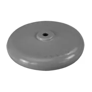 Forbes Industries 1602-GY 4.5" Revolving Corner Bumper Wheel Replacement With Hardware, Gray