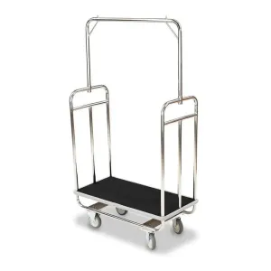 Forbes Industries H1210-5C 18.5"standard Luggage Cart, Chrome Plated Superstructure
