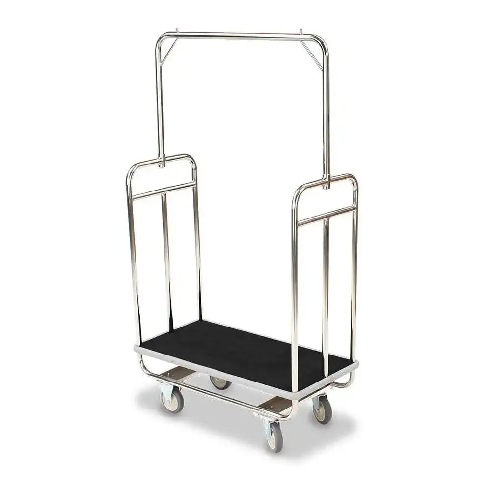 Forbes Industries H1210-5C 18.5"standard Luggage Cart, Chrome Plated Superstructure