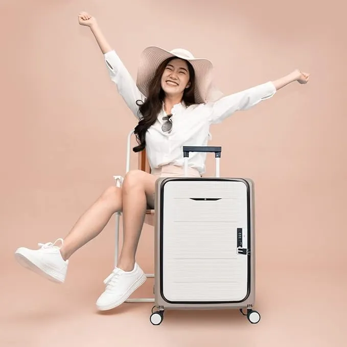 Homestic Luggage Bag | Trolley Bags for Travel | Collapsible Luggage Bag | Travelling Bag | Trolley Bags for Suitcase | Lightweight Luggage Bag | 24 Inch | Light Mint