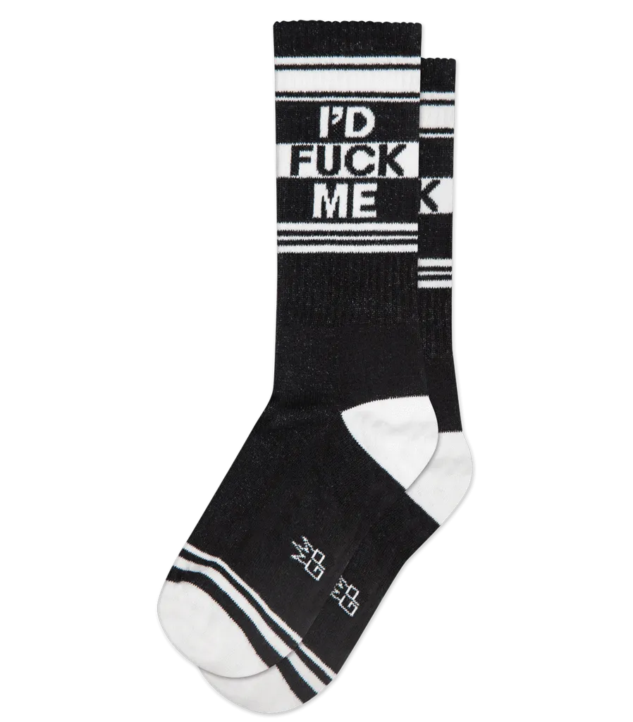 I'D FUCK ME SOCKS black