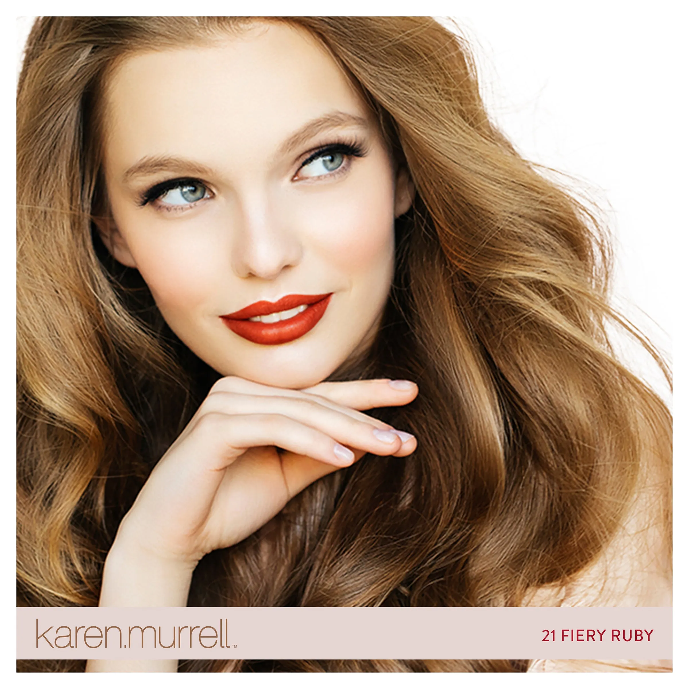 Karen Murrell Natural Lipstick 21 Fiery Ruby