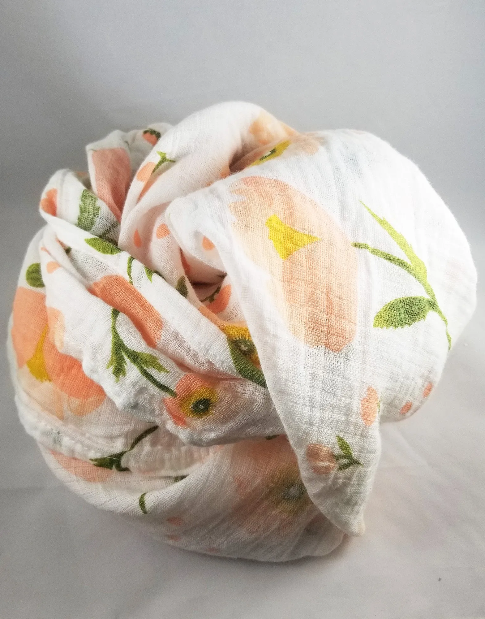 Lightweight Baby Blanket- 2 Pack with Travel Bag- Blush Floral and Blue Cactus