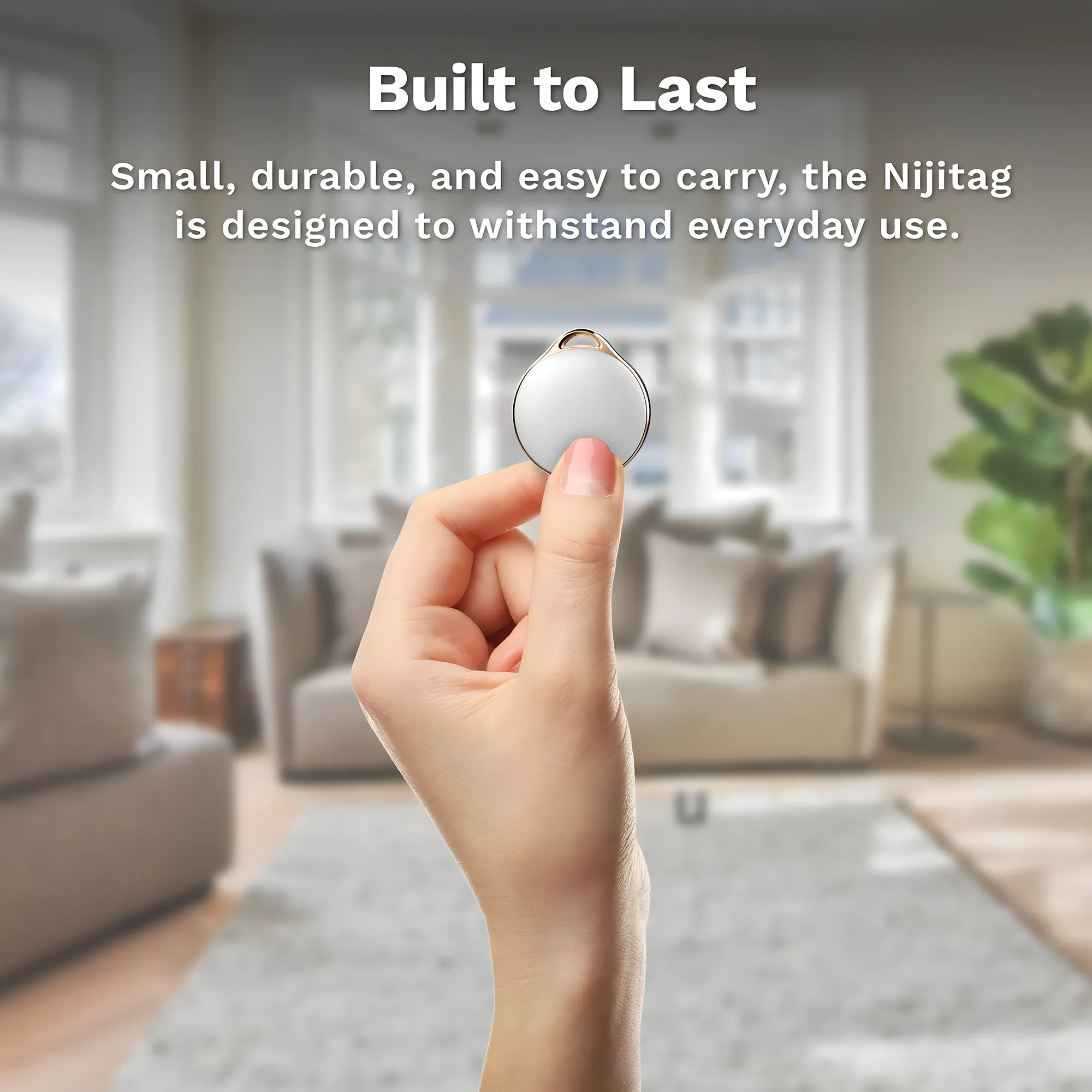 LINKSTYLE NIJITAG Smart Tracker Tag (Charcoal Gray)