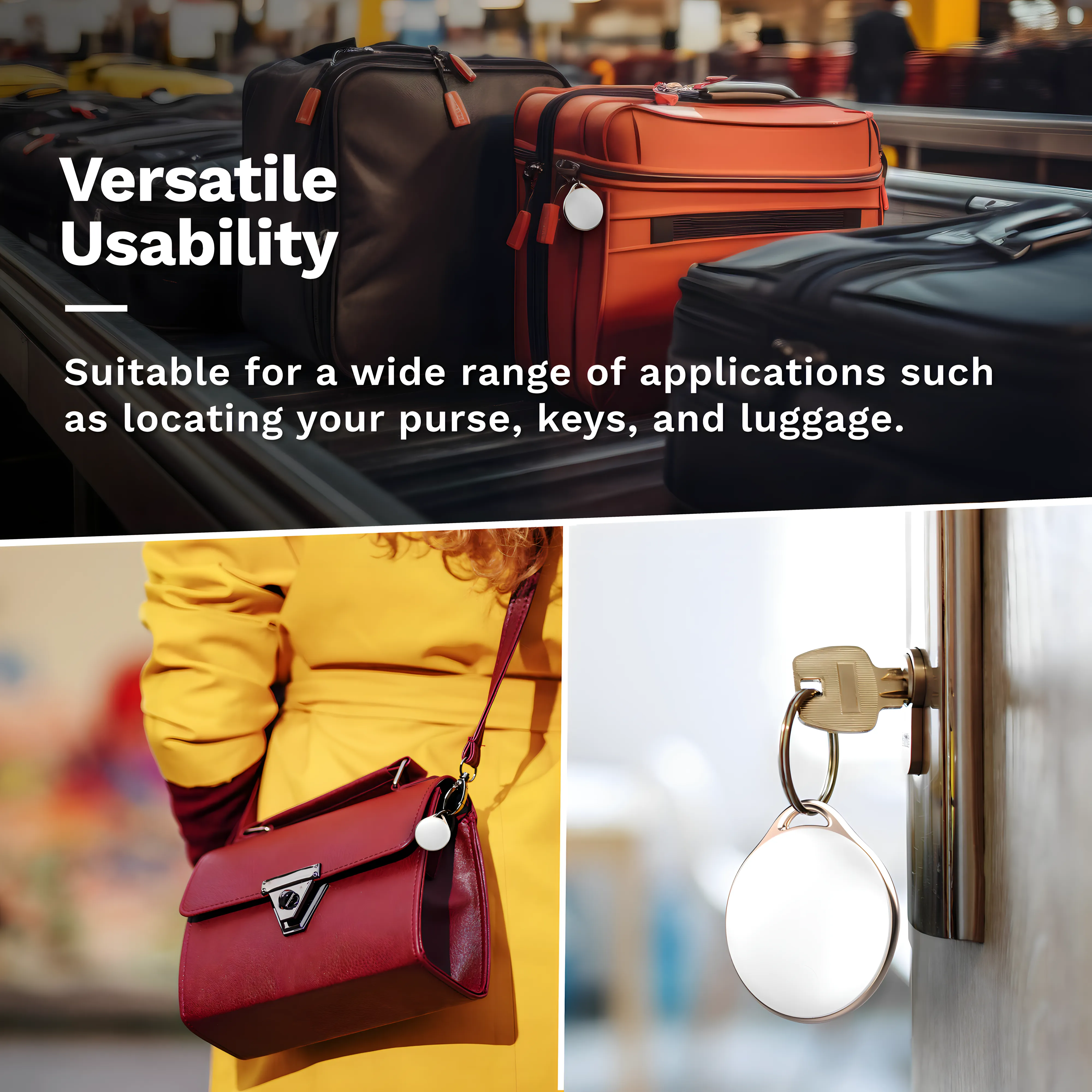 LINKSTYLE NIJITAG Smart Tracker Tag (Charcoal Gray)