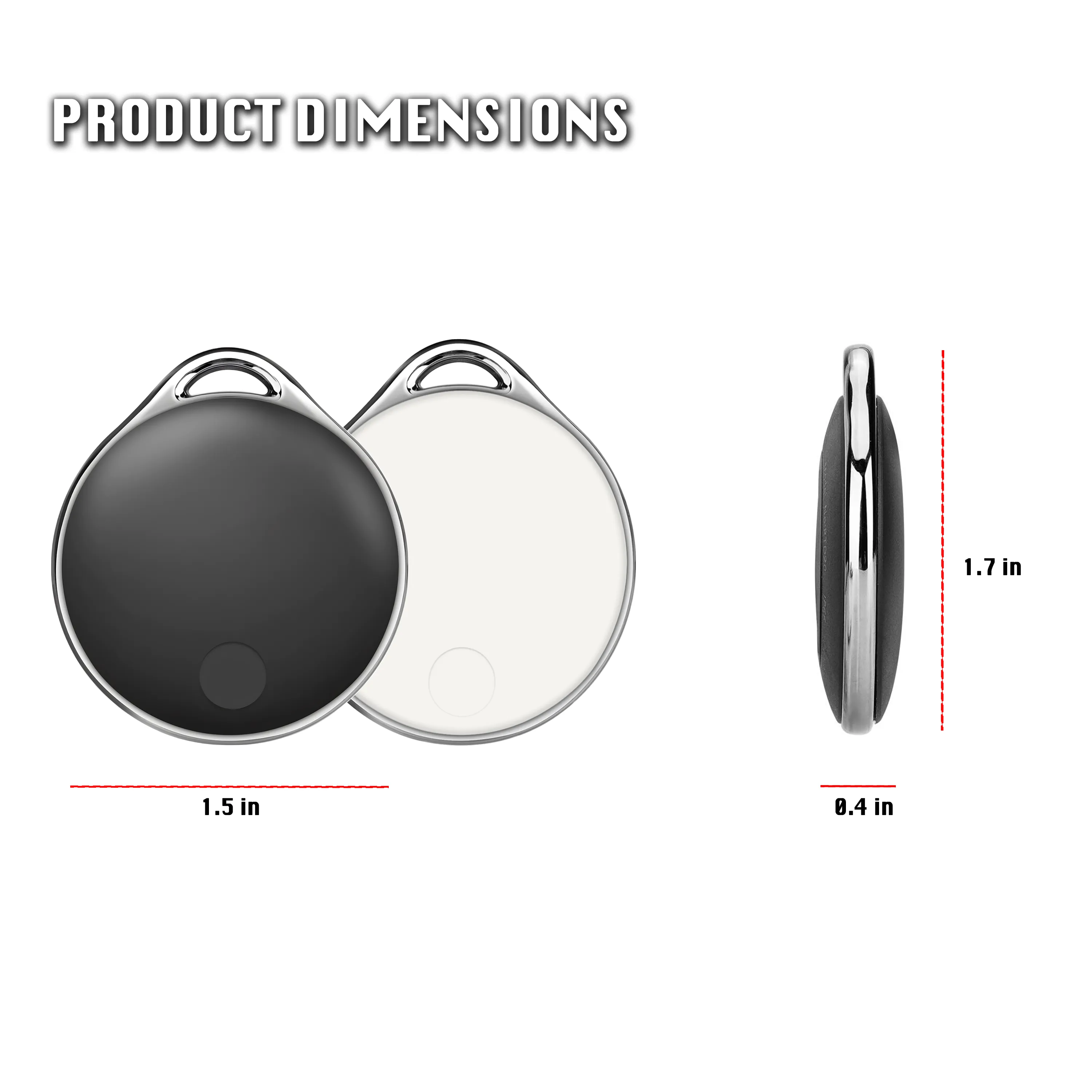 LINKSTYLE NIJITAG Smart Tracker Tag (Charcoal Gray)