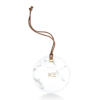 Marble Prints Circular Luggage Tag