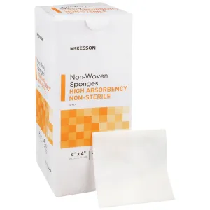 McKesson Nonwoven Sponges, NonSterile, 4 x 4 Inch