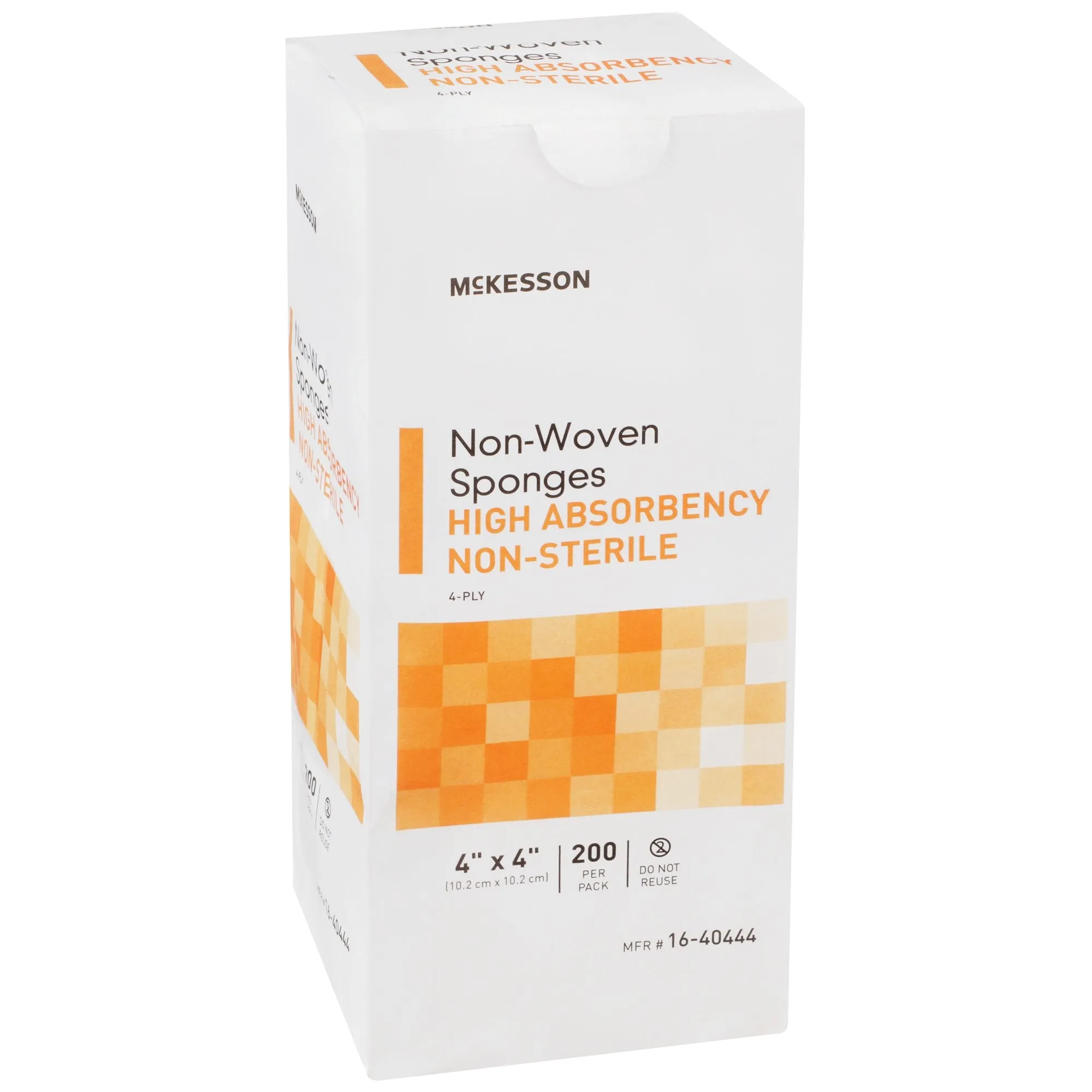 McKesson Nonwoven Sponges, NonSterile, 4 x 4 Inch
