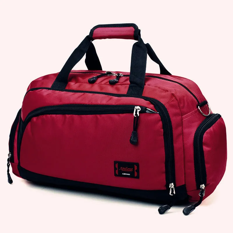 Men's Sports Cylinder Portable Travel Shoulder Bag