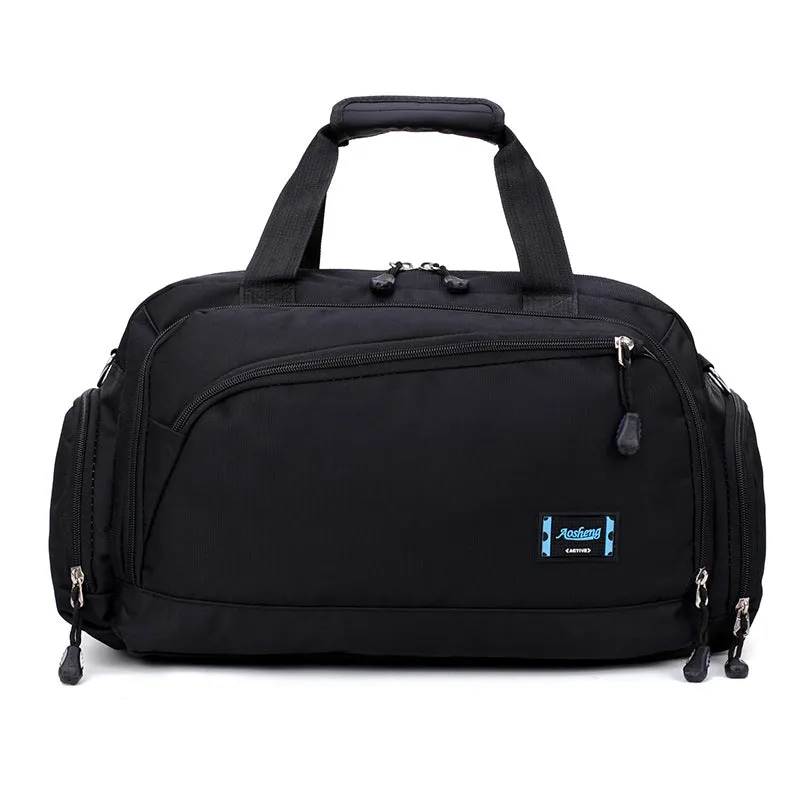 Men's Sports Cylinder Portable Travel Shoulder Bag