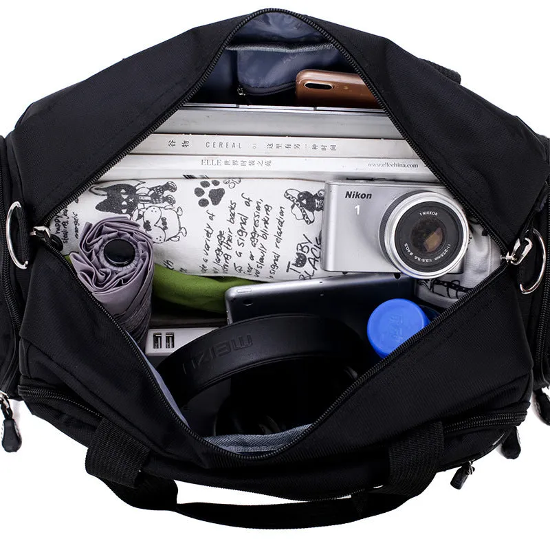 Men's Sports Cylinder Portable Travel Shoulder Bag