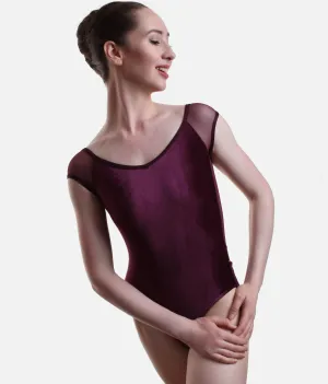 Mesh Sleeves Dance Leotard - NINA