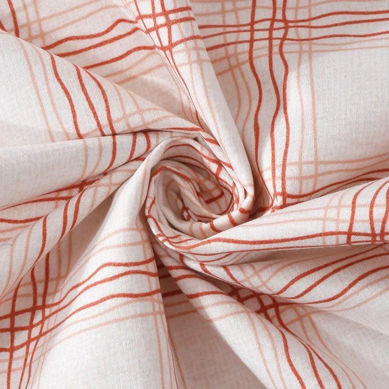 Milly Checkered Bedsheet - Pink