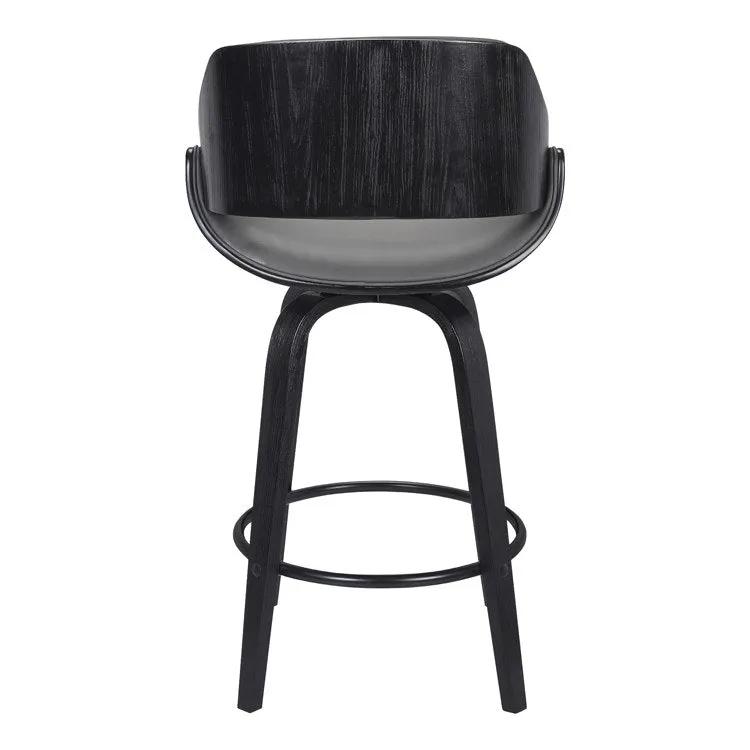 Mona Contemporary 26" Counter Height Swivel Bar Stool