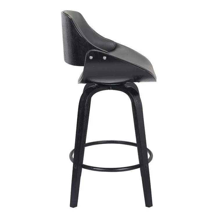 Mona Contemporary 26" Counter Height Swivel Bar Stool