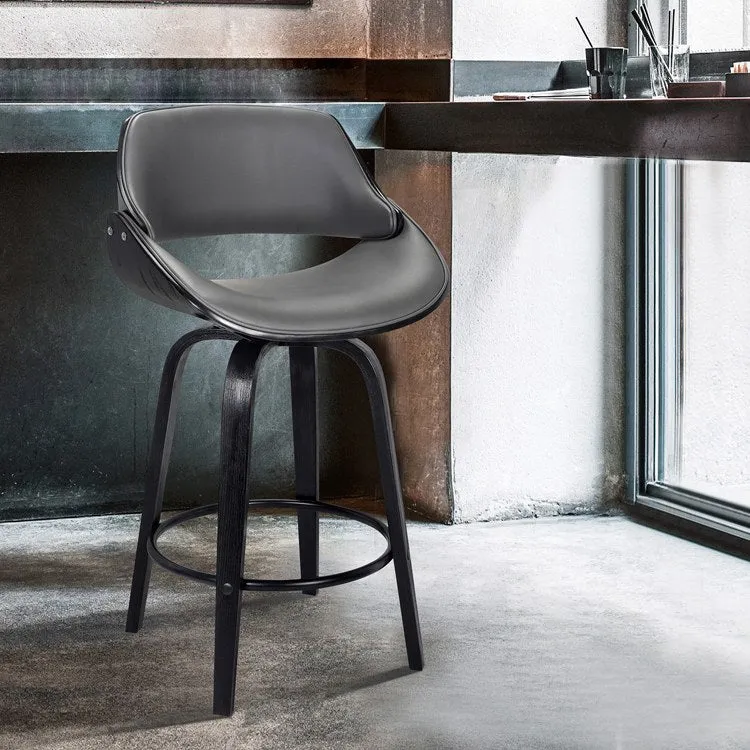 Mona Contemporary 26" Counter Height Swivel Bar Stool
