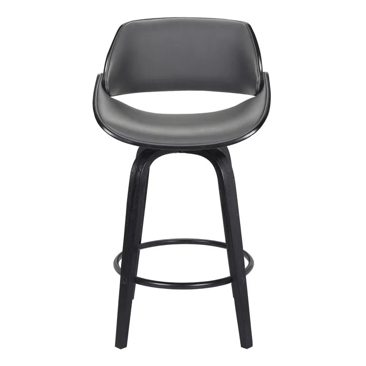 Mona Contemporary 26" Counter Height Swivel Bar Stool