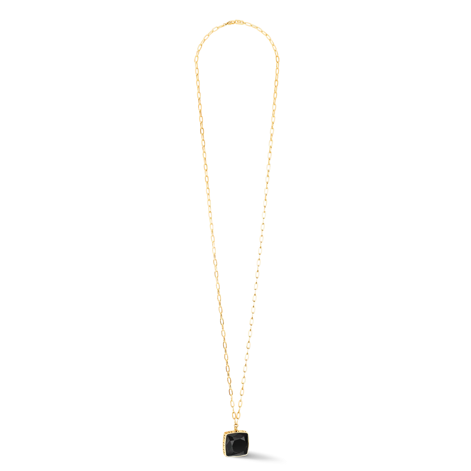 Necklace OE Amulet Square Onyx gold-black