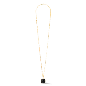 Necklace OE Amulet Square Onyx gold-black