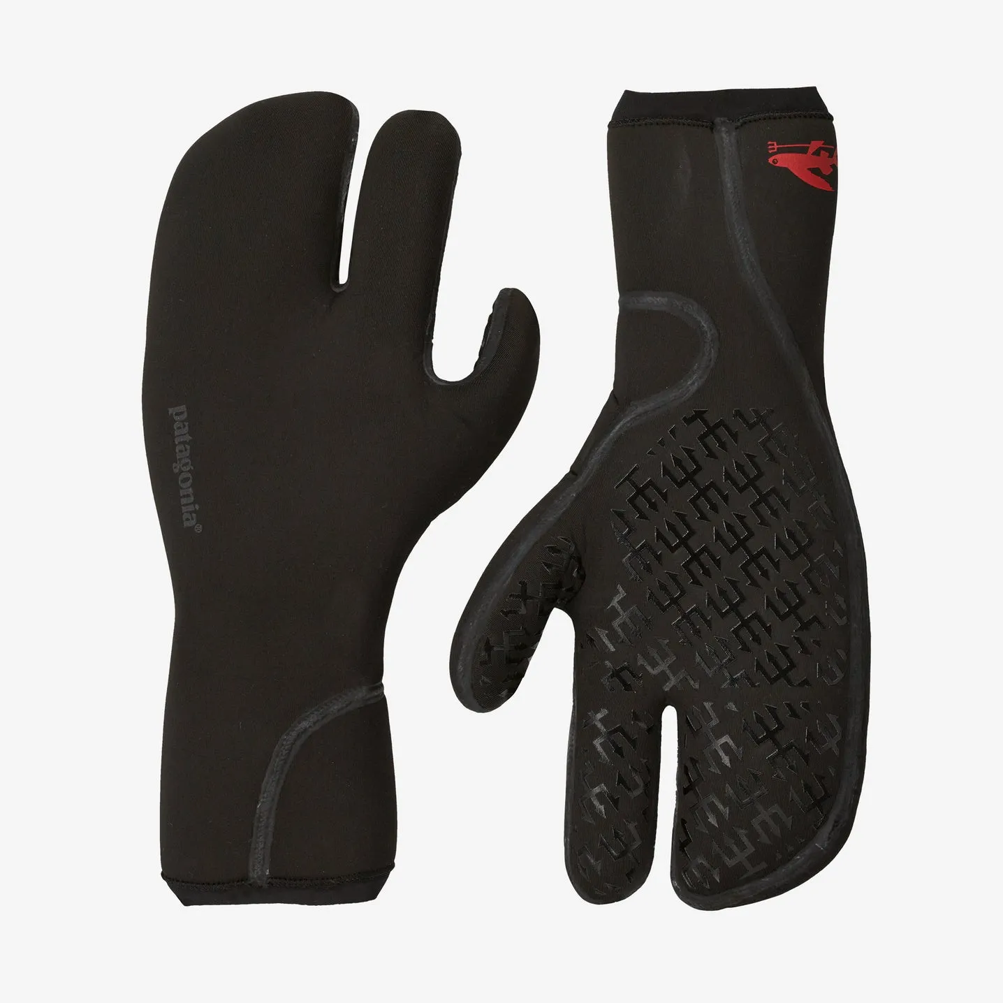 Patagonia R4 Yulex Three Finger Mittens-Black