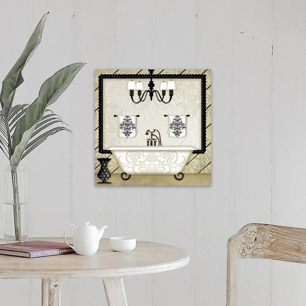 "Golden Tub" Canvas Wall Art - Multi