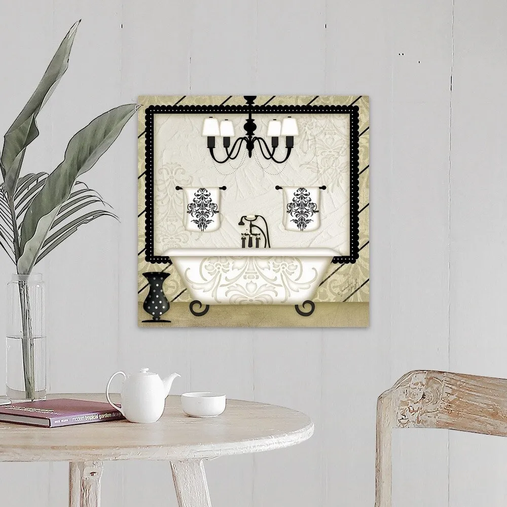 "Golden Tub" Canvas Wall Art - Multi
